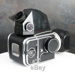 Hasselblad 500C Camera with 80mm F2.8 Planar Lens Metered Prism + A12 Back