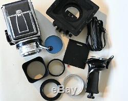 Hasselblad 500C Camera with Planar 80mm F2.8 C Lens & Magazine 12 + Extras