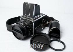 Hasselblad 500 C Film Camera Bundle Zeiss lens 80mm Waist & 45 deg finder more