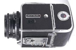 Hasselblad 500c/m Body, 80mm 2.8 Lens Carl Zeiss Planar T, A12 Filmback, & Hood