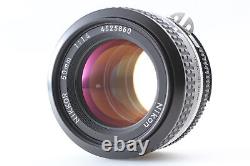 Honeycomb Top MINT Nikon FE2 Black 35mm Film Camera 50mm f1.4 Lens From JAPAN