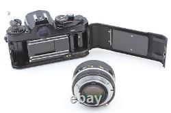 Honeycomb Top MINT Nikon FE2 Black 35mm Film Camera 50mm f1.4 Lens From JAPAN