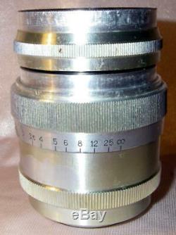JUPITER-9 85mm f2.0 lens KMZ RED P M39 LTM Leica Zorki FED camera Sonnar 1961