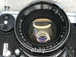 Konica Auto-Reflex Full & Half Frame Film SLR Camera With 52mm Lens