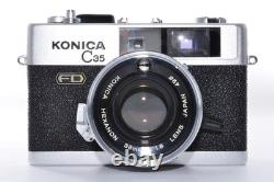 Konica C35 FD Rangefinder Film Camera 38mm f/1.8 Lens Tested Exc+5 from Japan