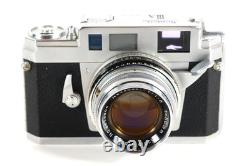 Konica IIIa Camera Vintage Rangefinder 35MM Film 50MM f/1.8 Lens Japan READ