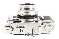 Konica IIIa Camera Vintage Rangefinder 35MM Film 50MM f/1.8 Lens Japan READ