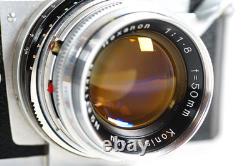 Konica IIIa Camera Vintage Rangefinder 35MM Film 50MM f/1.8 Lens Japan READ