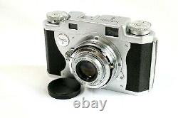 Konica II B 35mm Rangefinder Film Camera withHexar 50mm lens. From JAPAN