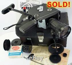 Krasnogorsk 3 16 mm Movie Camera + lens Meteor 5-1 17-69 mm M42, Last one