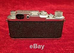 LEICA IIIc / IIIf Rangefinder Film Camera With Leitz Elmar 5cm (50mm) f/3.5 Lens
