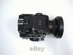 L@@K vintage Mamiya M645 1000S 45mm SLR Film Camera with 80mm lens and Flash
