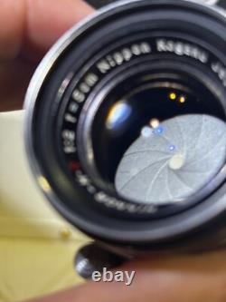 Late? MINT? Nicca 3-F Rangefinder Film Camera Nikkor H. C 50mm F/2 Lens JAPAN