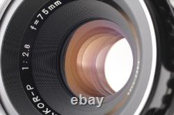 Late Model Near MINT Zenza Bronica S2A Film Camera 75mm f/2.8 Lens From JAPAN