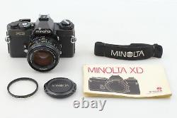 Late? N. MINT? Minolta XD Black Body 35mm SLR Film Camera MD 50mm f1.4 From JAPAN