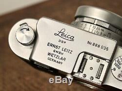 Leica IIIG 35mm Rangefinder Film Camera + 50mm f/2.8 Elmar Lens 3G 111G