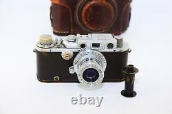 Leica III DRP Chrome Edition 1934 RANGEFINDER Film Camera withs lens industar-22