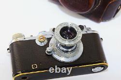 Leica III DRP Chrome Edition 1934 RANGEFINDER Film Camera withs lens industar-22