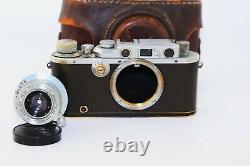 Leica III DRP Chrome Edition 1934 RANGEFINDER Film Camera withs lens industar-22