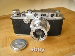 Leica III + Leica 50mm Elmar f/3.5 Lens 1939 Wartime Export Set