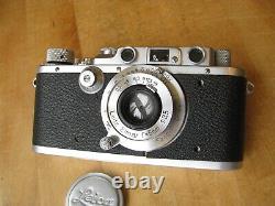 Leica III + Leica 50mm Elmar f/3.5 Lens 1939 Wartime Export Set