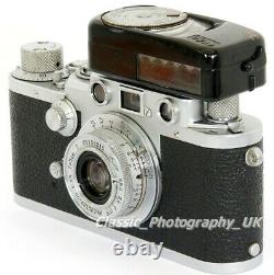 Leica IIIf / 3F Black Dial Camera + Industar-22 13.5 F=5cm Lens + LC 60 Meter