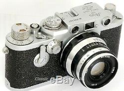 Leica IIIf / 3F Red Dial DELAY ACTION + FED Industar-61 2.8/53mm Soviet Lens