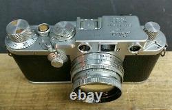 Leica IIIf 3f WORKING 1950/51 35mm Camera & 1942 WW2 Summitar 12 Lens & Case