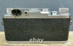 Leica IIIf 3f WORKING 1950/51 35mm Camera & 1942 WW2 Summitar 12 Lens & Case
