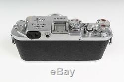 Leica IIIf with 50mm 12 Summitar lens and leather case Ernst Leitz Wetzlar