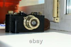 Leica I Standart Black DRP 1932 RANGEFINDER Film Camera withs lens Leitz Elmar EXC