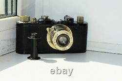 Leica I Standart Black DRP 1932 RANGEFINDER Film Camera withs lens Leitz Elmar EXC