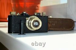 Leica I Standart Black DRP 1932 RANGEFINDER Film Camera withs lens Leitz Elmar EXC