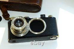 Leica I Standart Black DRP 1932 RANGEFINDER Film Camera withs lens Leitz Elmar EXC