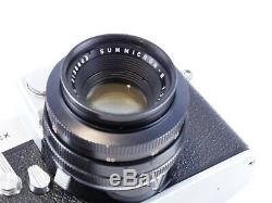 Leica Leicaflex 35mm Film Manual Slr Camera + 50mm F2 Summicron R Lens + Case