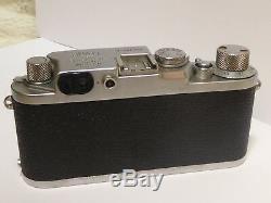 Leica / Leitz IIIF Red Dial Camera with 5cm 50mm f3.5 elmar lens 668750 3f