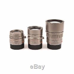 Leica Leitz M7 Titanium 50 Years Big 3 Lens Set + Box Ultra Rare 10572 #2440