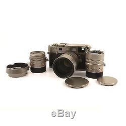 Leica Leitz M7 Titanium Big 3 Lens Set + Box Ultra Rare 10572 #752