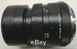 Leica Leitz Wetzlar Elmarit-R 90mm 12.8 Prime Portrait Camera Lens R-Mount EXC