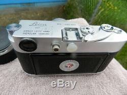 Leica M3 35mm Rangefinder Film Camera Summilux Leitz Weizlar Lens NOT TESTED