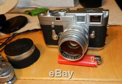 Leica M3 35mm Rangefinder Film Camera Summilux Leitz Weizlar Lens NOT TESTED