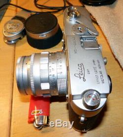 Leica M3 35mm Rangefinder Film Camera Summilux Leitz Weizlar Lens NOT TESTED