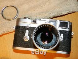 Leica M3 35mm Rangefinder Film Camera Summilux Leitz Weizlar Lens NOT TESTED