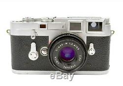 Leica M3 DBP double stroke 35mm film camera & Elmar-M 50mm f/2.8 lens
