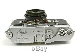 Leica M3 DBP double stroke 35mm film camera & Elmar-M 50mm f/2.8 lens