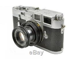 Leica M3 DBP double stroke 35mm film camera & Elmar-M 50mm f/2.8 lens