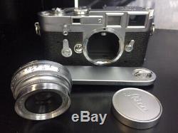 Leica M3 Double Stroke Rangefinder Film Camera With Leitz 3.5cm Lens Excellent