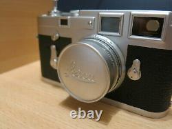 Leica M3 & Elmar 50mmf/2.8 collapsible lens, #977389, SS-mint-free shipping