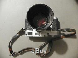 Leica M3 Film Camera With 90 MM F 2.8 Elmarit Lens Used Antique Vintage