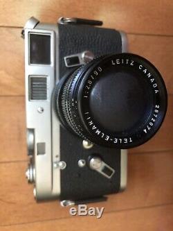 Leica M4 DBP Wetzlar Germany Film Camera with Leitz teleelmarit12.8/90 lens